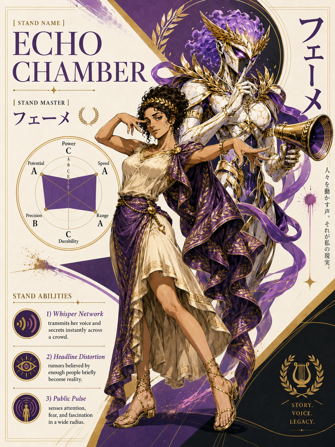 Jojo pheme SS69 Cosplay