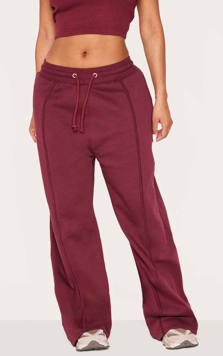 Shape Grey Marl Binded High Waist Wide Leg Joggers