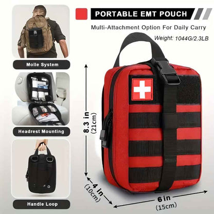 377pcs Survival Kit, Outdoor, Adventure Travel, Home, Camping, Sports, Office, Car, School First Aid Equipment Tools, Men'S Gift, Women'S Gift