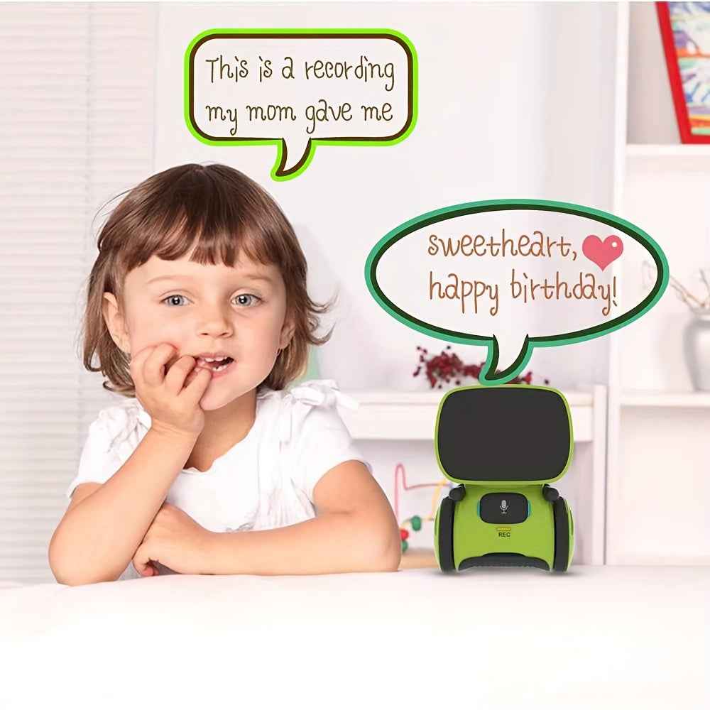 [Interactive | Robot] Smart Voice Interactive Robot | Mini Robot Recording Voice Changing | Halloween Christmas Children's Toy