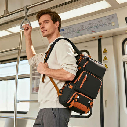 [Large Multifunctional] Large Multifunctional Backpack | Convertible, Laptop & Shoe Compartment, Zipper Closure, Adjustable Strap, Lining, Royal