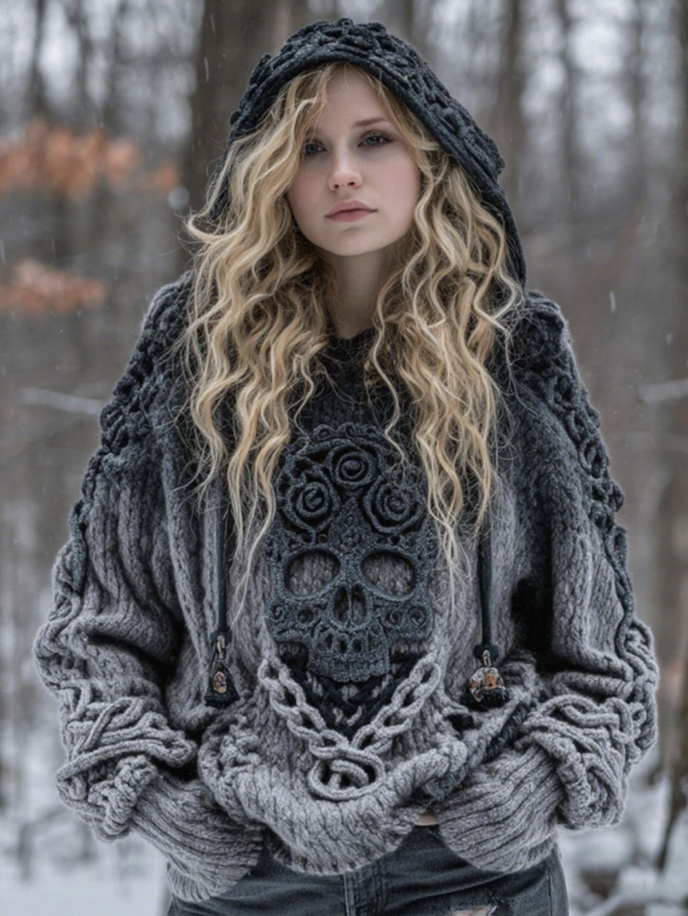 Halloween Skull Element Hoodie, 3D Print Sweatshirt, Loose Street Style Pullover, Suitable for Daily and Halloween Wear - Machine Washable Women's Clothing, Skull Print Sweatshirt, Casual Fashion, Soft Fabric, Urban Style, Re SS69