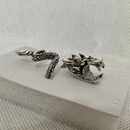 1 Stylish Dragon Design Cigarette Holder Ring - High Quality Metal, Unique Dragon Grip, Accessories for Smoking Lovers to Enhance Smoking - SS69