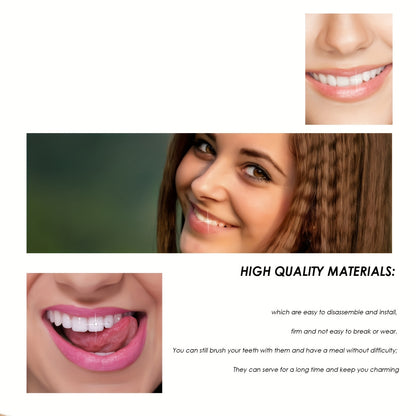 Crystal Tooth Diamond Kit with Glue And Curing Light - Easy to Install And Remove, Shiny Hip Hop Style Tooth Jewelry Stickers, A Choice Of Stones In A Variety Of Shapes, Perfect for Parties And Music Festivals - SS69