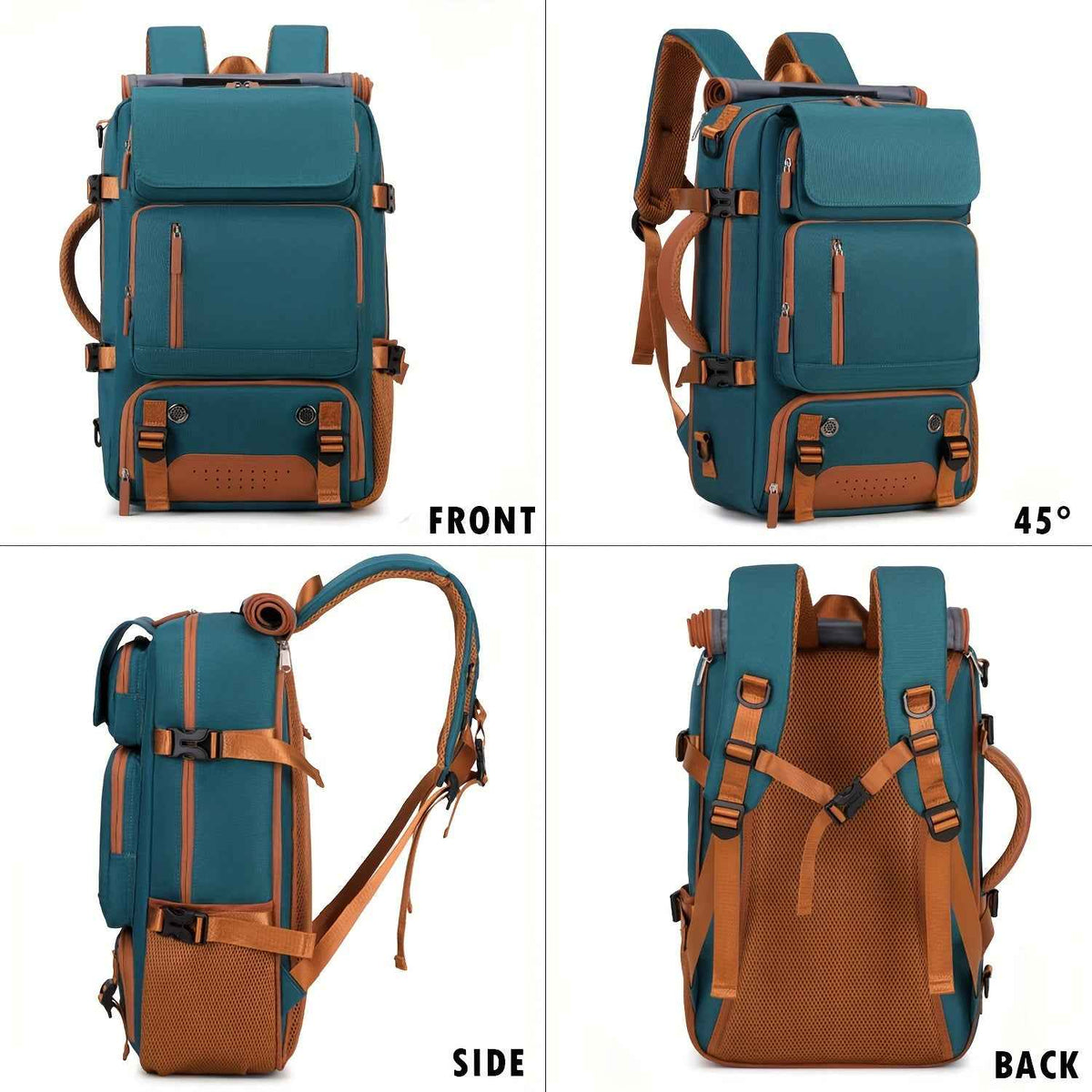 [Large Multifunctional] Large Multifunctional Backpack | Convertible, Laptop & Shoe Compartment, Zipper Closure, Adjustable Strap, Lining, Royal