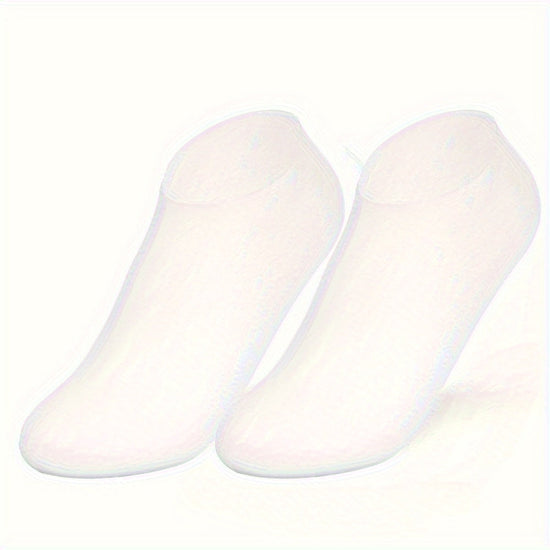 [A Pair Silicone Socks] Silicone Moisturizing Socks | A Pair for Dry, Cracked Heels And Rough Skin, Suitable for Both Men And Women | Great Gift for Mother's Day, Christmas, Or Ramadan SS69 8.69 White