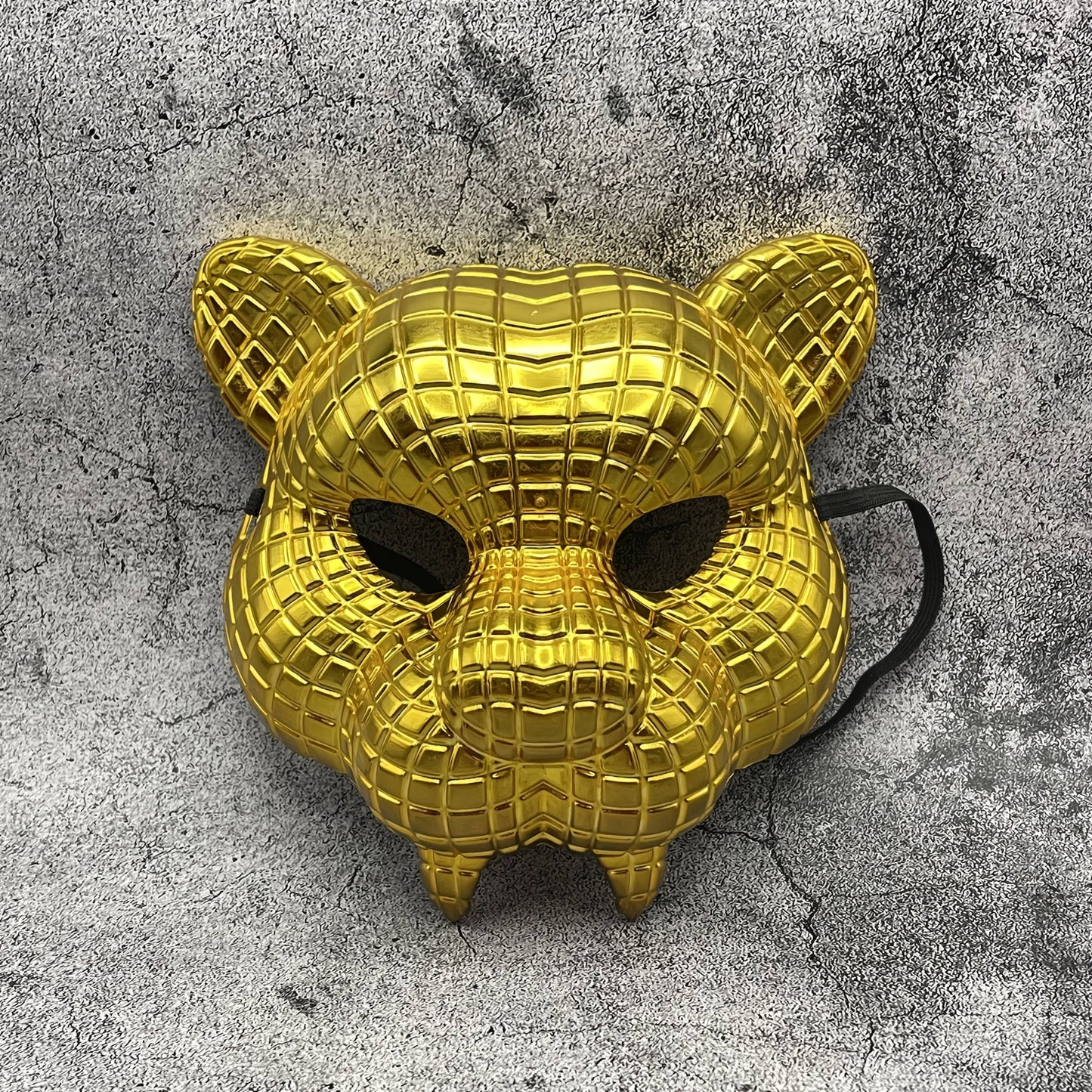 Squid Game Leopard Mask Vip SS69 8.69 Electroplated Golden leopard mask (1pc)