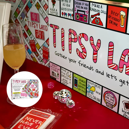1pc Tispy Land Adult Party Game - 18+ Plastic Board Game for Singles, Girls' Nights & Holiday Celebrations (Christmas, Thanksgiving) - Fun Drinking Challenges & Interactive Activities SS69