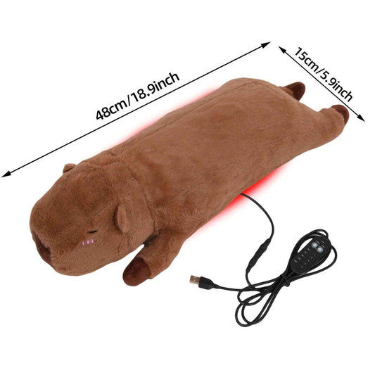 USB Electric Heating Pad, 5V 2A Soft and Comfortable Capybara Plush Heating Pillow, Animal-Shaped Electric Heating Blanket Mat, Suitable for Women and Wife Christmas Valentine'S Day Gift