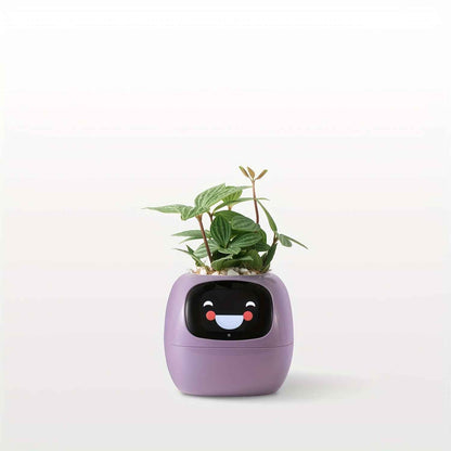 Cubidupi Smart Mini Planter Robot - Self-Watering Electronic Pet Plant Pot with Alerts, /Outdoor Plant Care, Cute Desktop Greenery Companion for Home, Office, Room - Low-Maintenance Gift (Compatible with Smart