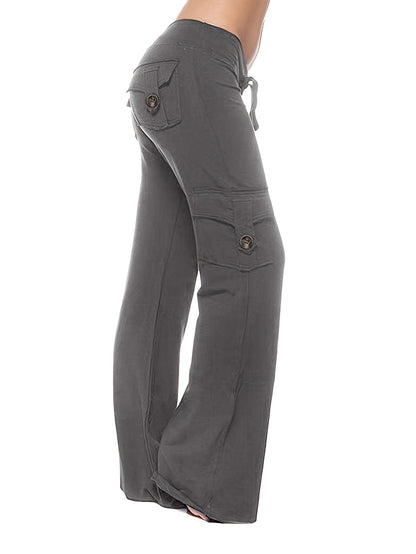 2-Pack Women'S Harem Yoga Pants, Polyester Knit Fabric with Elastane, Solid Color, Pocket Detail, Medium Stretch, Long Length, Sports Style, Breathable Comfort for Spring/Summer/Fall - SS69