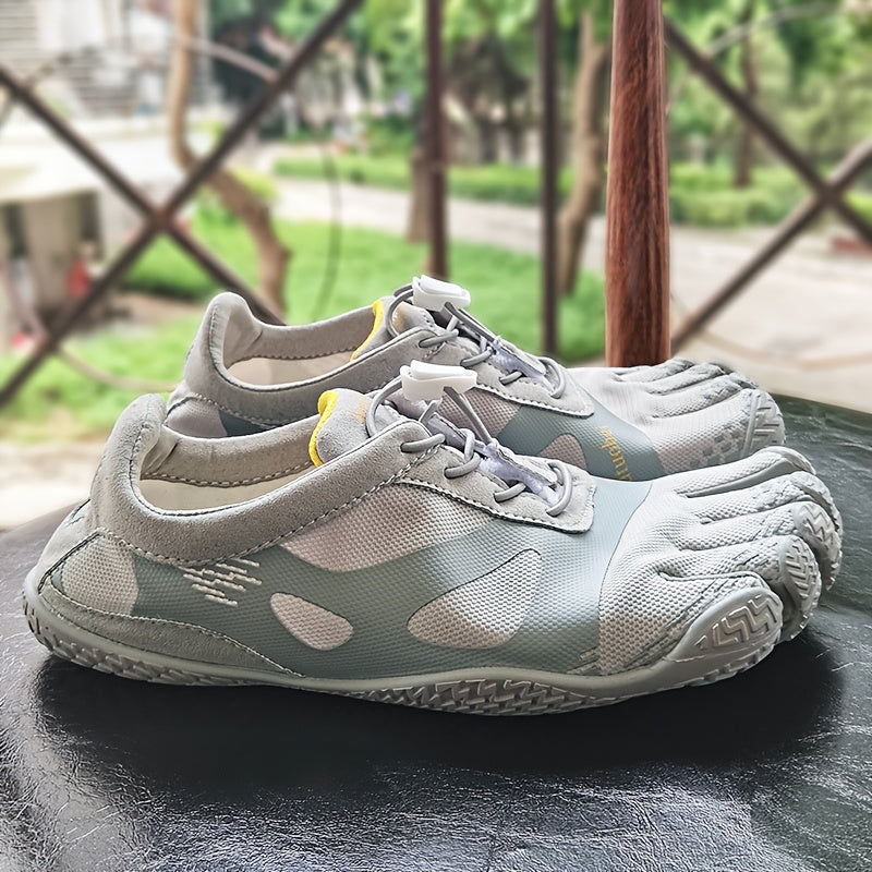 FiveFingers Split Toe Shoes - Unisex - Lightweight Breathable Mesh - with Thick Non-Slip Rubber Sole - for Yoga, Training & Water Sports (35-40 Size Up Recommended) - Casual Low-Top Sneakers