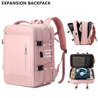 [Lightweight|Large Capacity] Lightweight Large Capacity Backpack | 15.6" Tablet/15" Laptop Compatible, 20+1 Compartments, Padded Shoulder Straps, Golden-Tone Hardware, Soft Shell School Travel Backpack for Women & Men, White