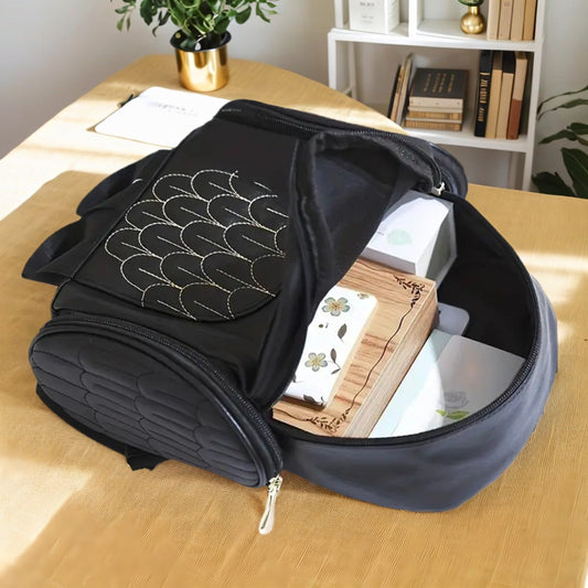 Adjustable PU Flap Backpack - Owl Fashion Personality Backpack for Men and Women - Suitable for Girlfriends, Mothers, Christmas Gifts SS69