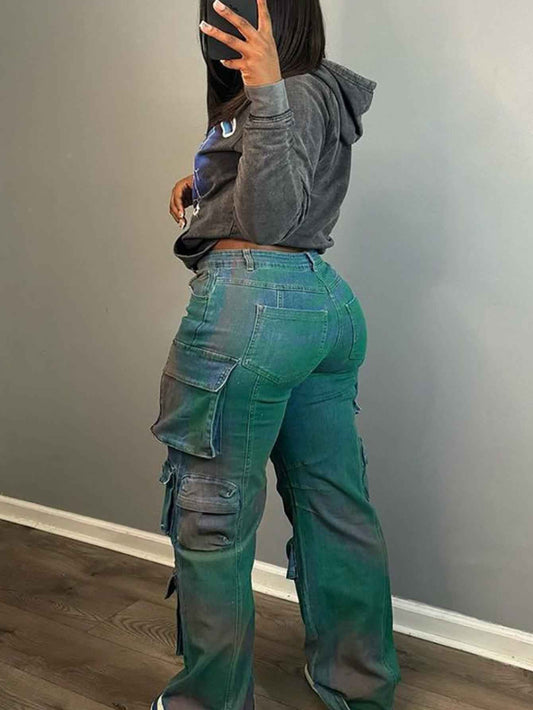 Women'S High-Waisted Straight-Leg Jeans - Non-Stretchy Structured Leg Pants with Button Closure, Long Length for Everyday & Formal Outfits - Spring/Fall Casual Pants (Non-Stretch Denim), High Waisted Jeans, Spring Fall Attire