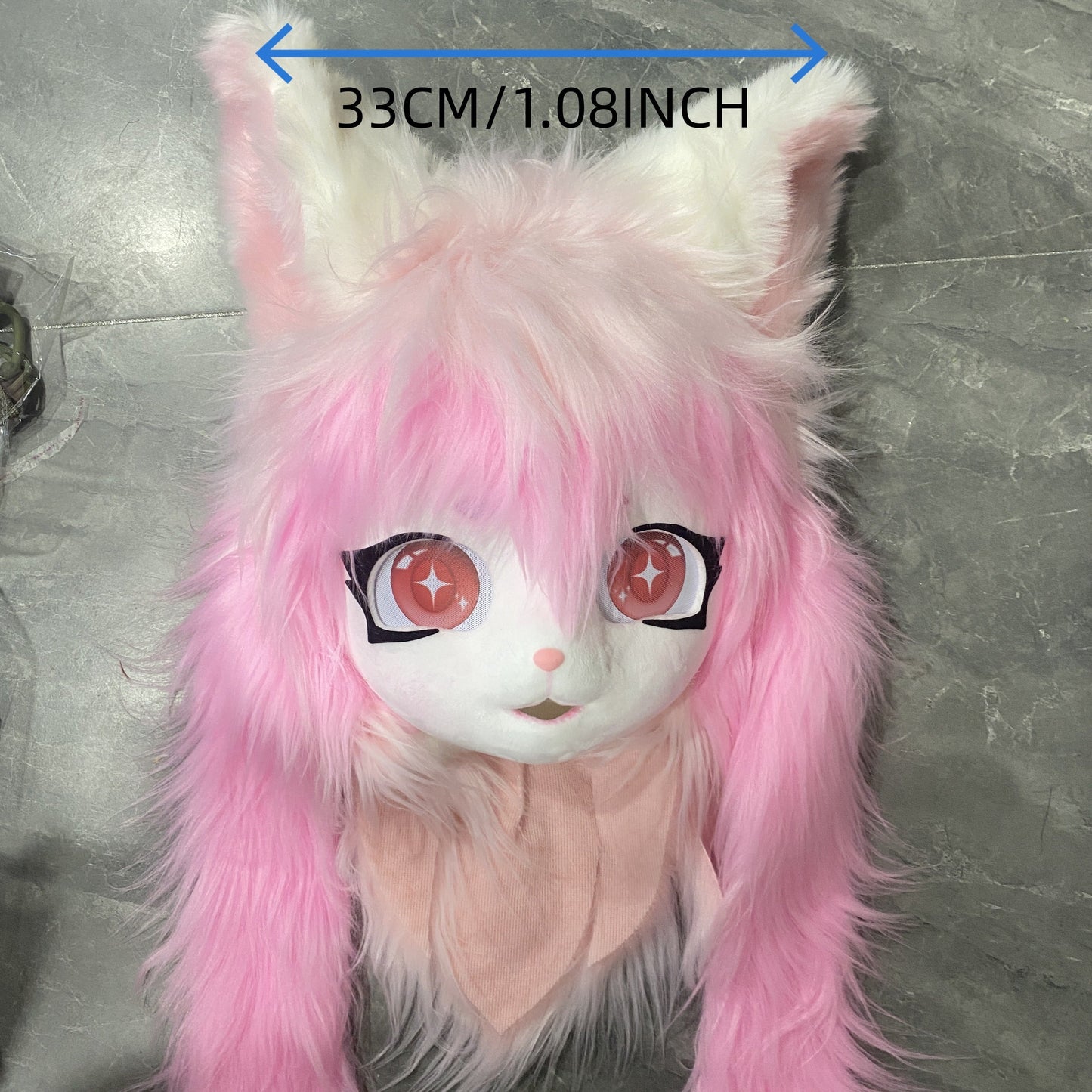 Cozy Wool Fursuit Cat Mask - Perfect for Halloween, Cosplay & Anime Conventions SS69