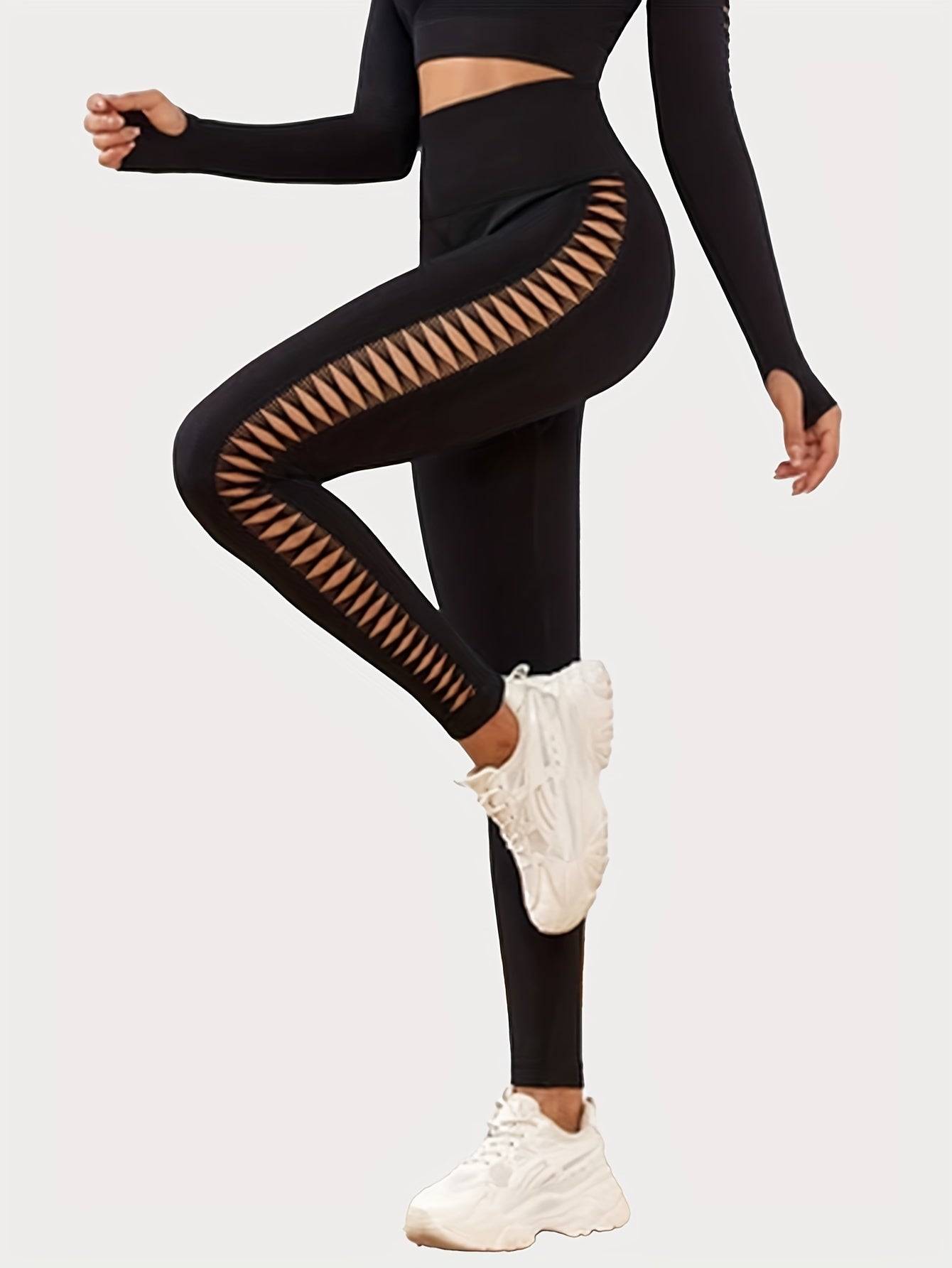 Seamless Lady Tie-Dye Yoga Pants, Side Hollow Butt Lift Workout Fitness Tights, Jogging Sports Leggings, Gym Clothing - SS69