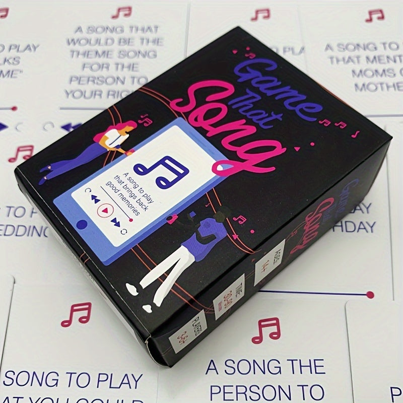 Music Memory Party Card Game - Fun Song Guessing Game for Teens and Adults, Paper Cards, for Ages 14+ - Engaging Group Activity for Music Enthusiasts SS69