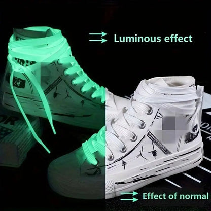 1 Pair Luminous Shoelaces For Sneakers Men Women Sports Shoes Laces Glow In The Dark Night Shoestrings Reflective Shoelaces SS69