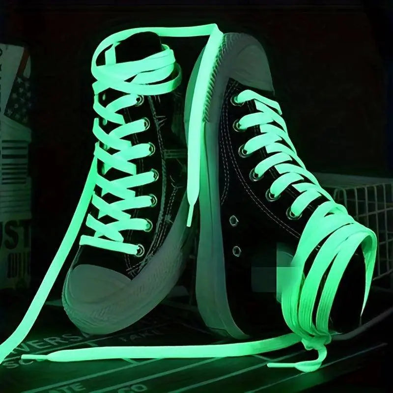 1 Pair Luminous Shoelaces For Sneakers Men Women Sports Shoes Laces Glow In The Dark Night Shoestrings Reflective Shoelaces SS69