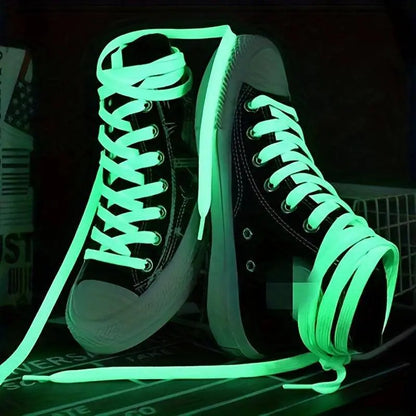 1 Pair Luminous Shoelaces For Sneakers Men Women Sports Shoes Laces Glow In The Dark Night Shoestrings Reflective Shoelaces SS69