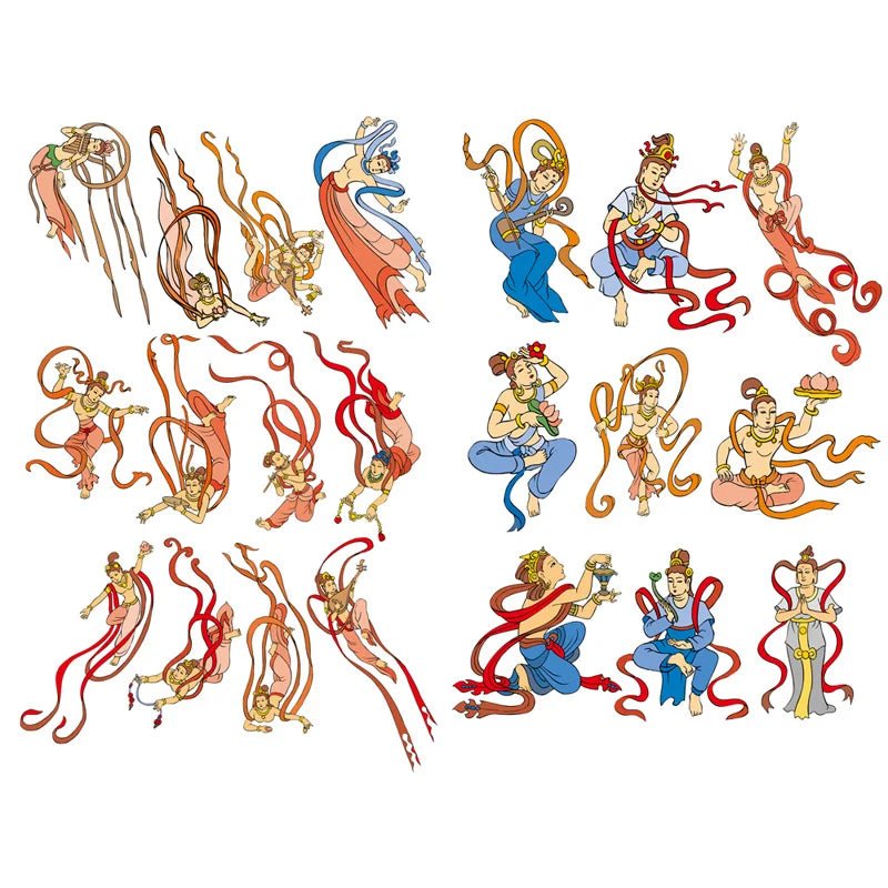 1 PCS Retro Chinese Girls in the Dream of Red Mansion Scrapbook Book Journal Stationery Stickers School Office Art Supplies - SS69