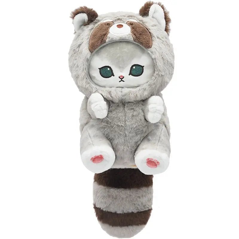10 - 20cm Original Mofusand Long Tail Series Cat Cos Red Panda Raccoon Kawaii Plushies Stuffed Animal Cute Pendant Doll Toy Gift - SS69