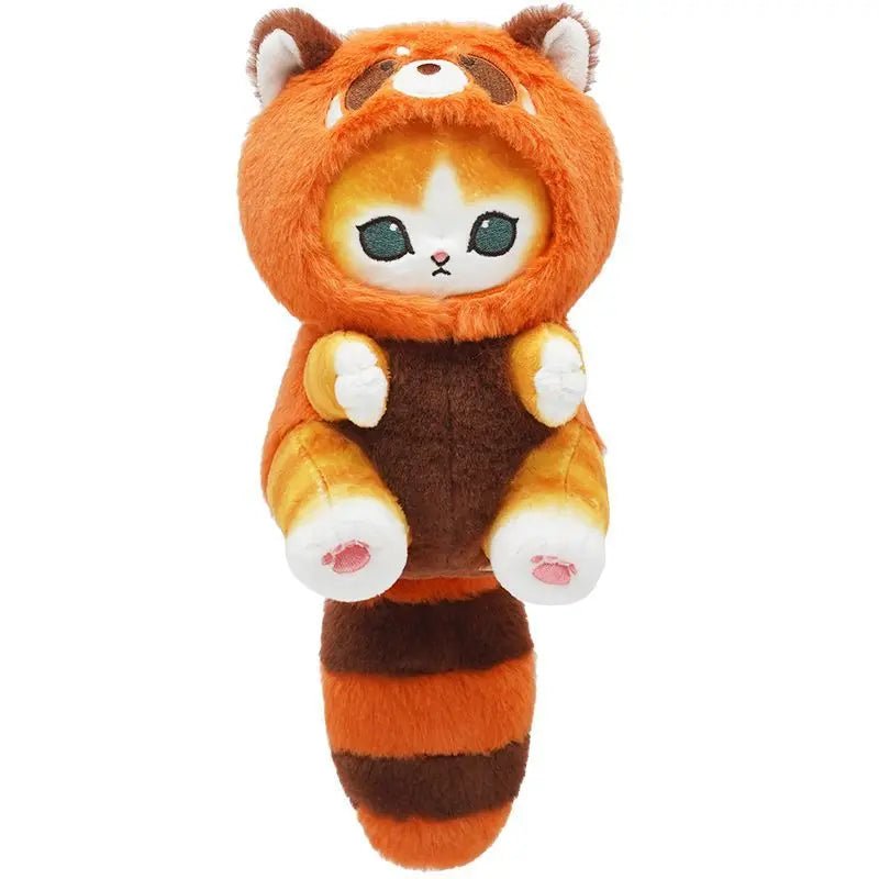 10 - 20cm Original Mofusand Long Tail Series Cat Cos Red Panda Raccoon Kawaii Plushies Stuffed Animal Cute Pendant Doll Toy Gift - SS69