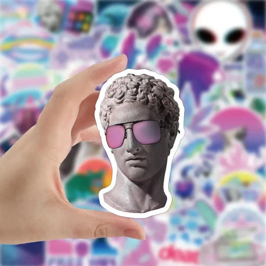 10/30/50PCS Art Style Vaporwave Stickers Graffiti Skateboard Fridge Laptop Motorcycle Luggage DIY Cool Sticker Decals Kid Toys SS69
