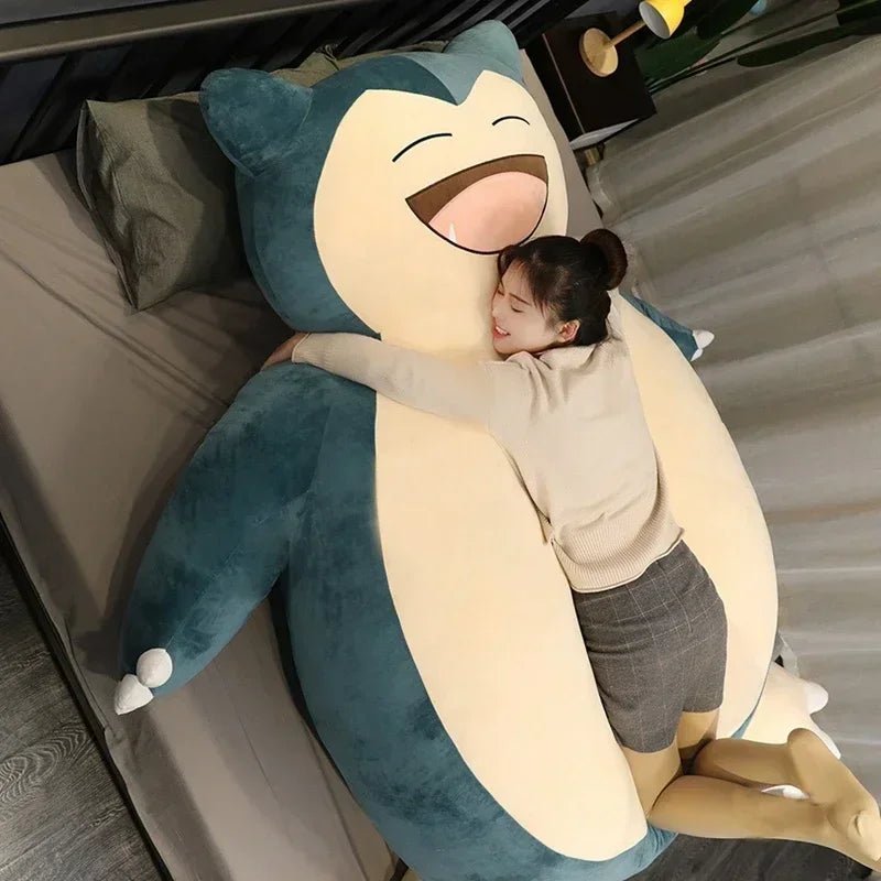 100/200cm Large Snorlax Plush Pokemon Plush Toys Kawaii Soft Snorlax Leather Shell Plushie NO Filling Pillow Xmas Birthday Gifts - SS69
