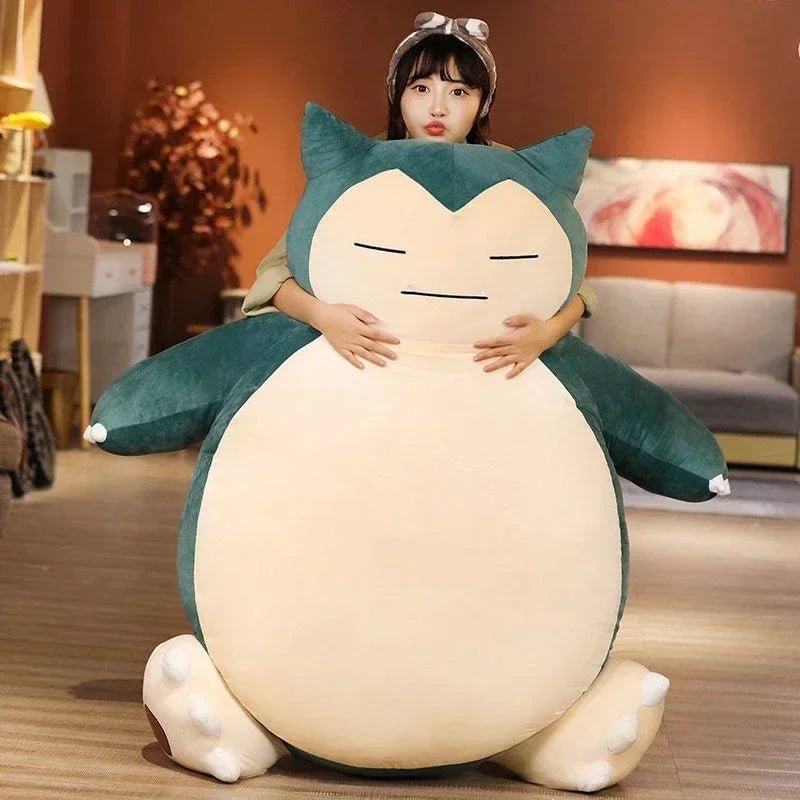 100/200cm Large Snorlax Plush Pokemon Plush Toys Kawaii Soft Snorlax Leather Shell Plushie NO Filling Pillow Xmas Birthday Gifts - SS69