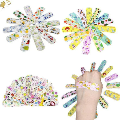 100pcs/120pcs Cartoon Round Band Aid Strip Shape Wound Plaster for First Aid Strips Dressing Patch Adhesive Bandages Woundplast SS69