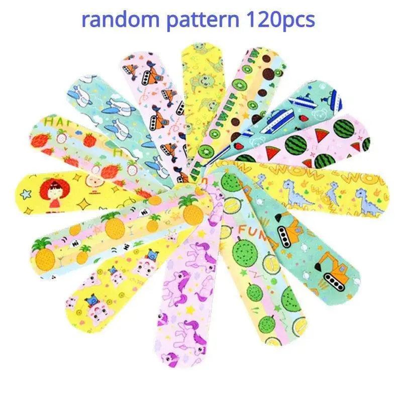 100pcs/120pcs Cartoon Round Band Aid Strip Shape Wound Plaster for First Aid Strips Dressing Patch Adhesive Bandages Woundplast SS69