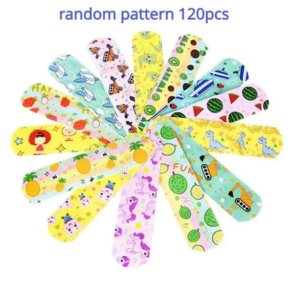 100pcs/120pcs Cartoon Round Band Aid Strip Shape Wound Plaster for First Aid Strips Dressing Patch Adhesive Bandages Woundplast SS69