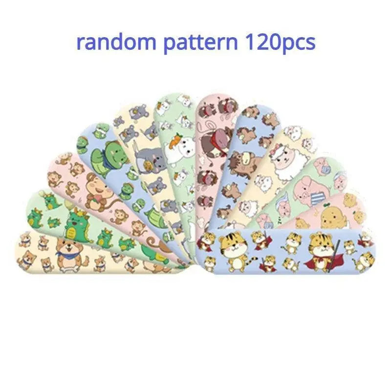 100pcs/120pcs Cartoon Round Band Aid Strip Shape Wound Plaster for First Aid Strips Dressing Patch Adhesive Bandages Woundplast SS69