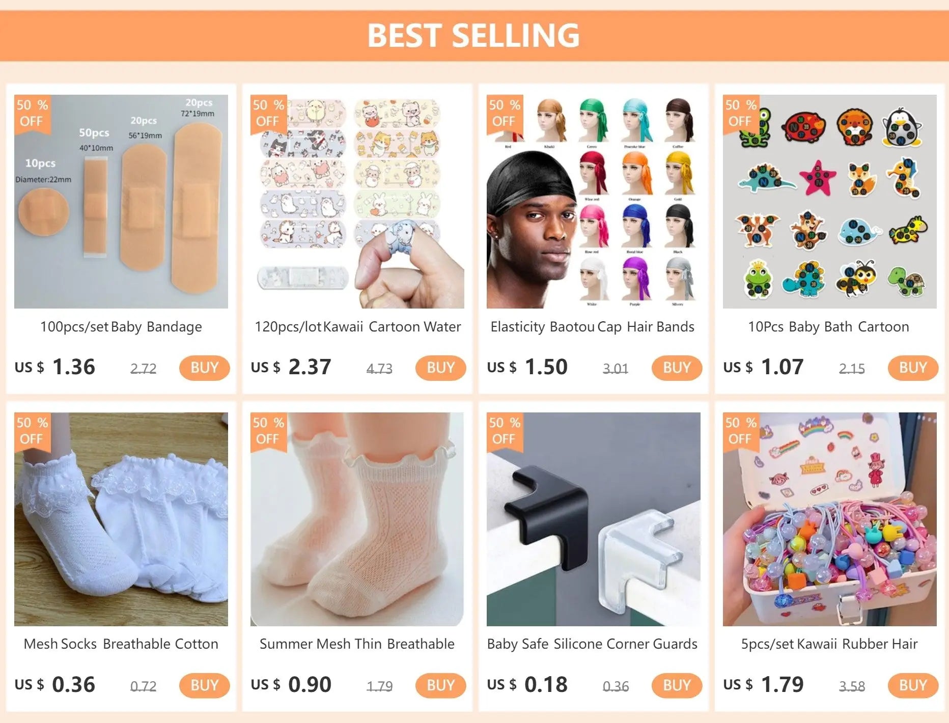 100pcs/lot Cartoon Patterned Curitas Adhesive Bandages Plaster Curved Patch Wound Strips Dressing Band Aid for Children Utensils - SS69