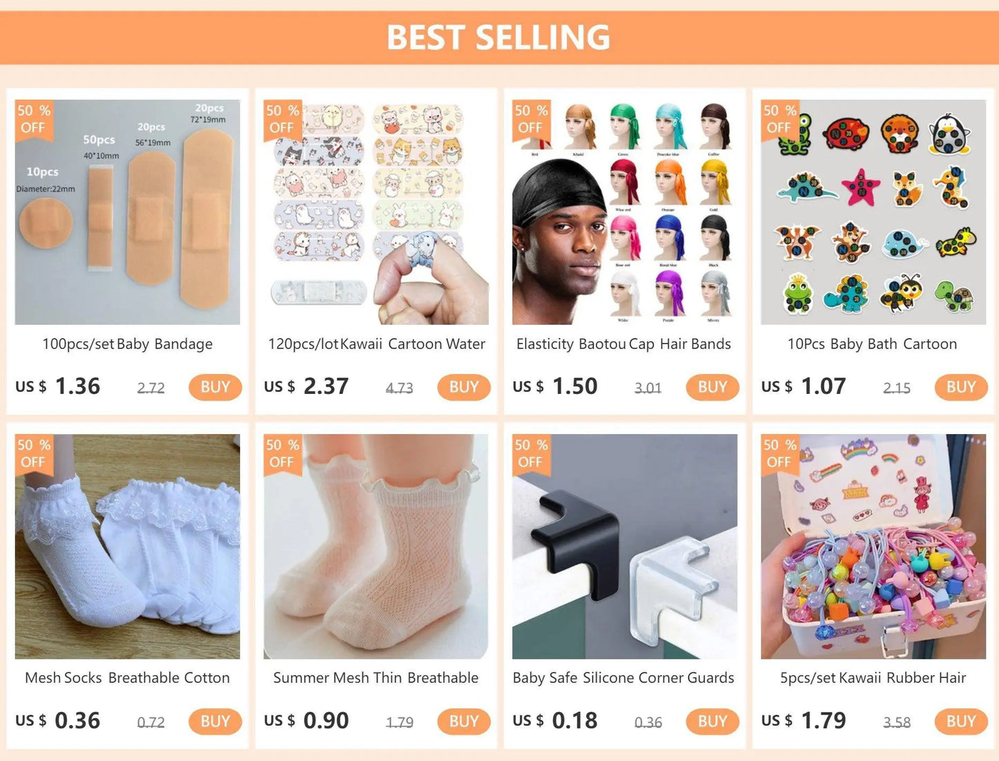 100pcs/lot Cartoon Patterned Curitas Adhesive Bandages Plaster Curved Patch Wound Strips Dressing Band Aid for Children Utensils SS69