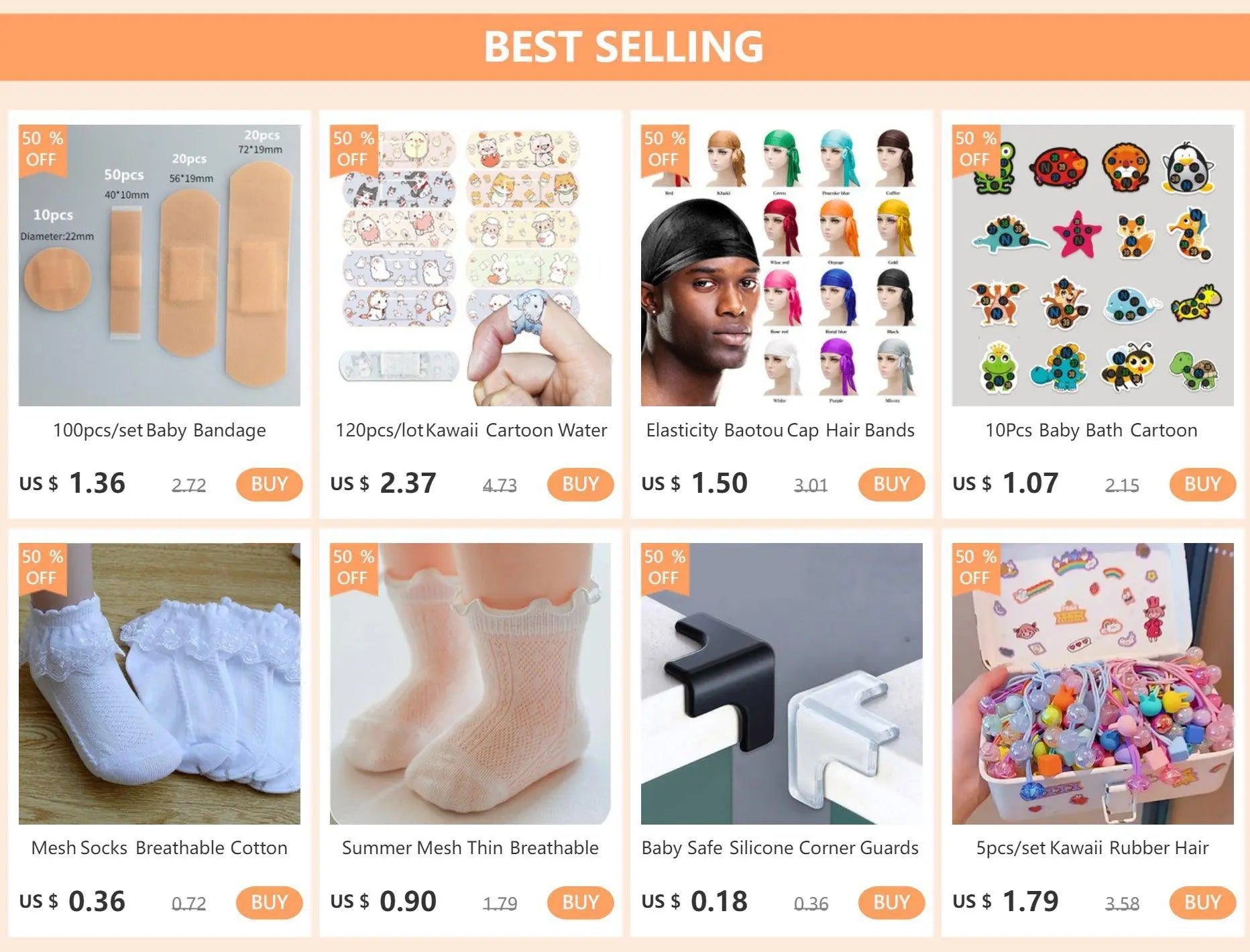 100pcs/lot Cartoon Patterned Curitas Adhesive Bandages Plaster Curved Patch Wound Strips Dressing Band Aid for Children Utensils SS69