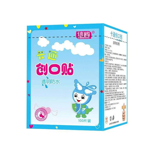 100pcs/lot Cartoon Patterned Curitas Adhesive Bandages Plaster Curved Patch Wound Strips Dressing Band Aid for Children Utensils SS69
