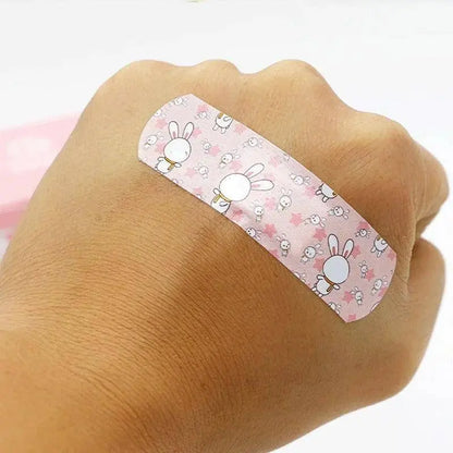 100pcs/set Band Aid Pattern Adhesive Plaster Bandage Breathable Waterproof Stickers SS69