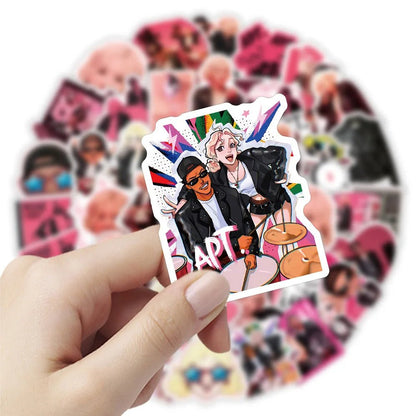 10/30/50PCS APT. Stickers ROSÉ Bruno Mars Sticker Song Graffiti DIY Scrapbook Luggage Laptop Guitar Car Bike Decals Fans Gift - SS69