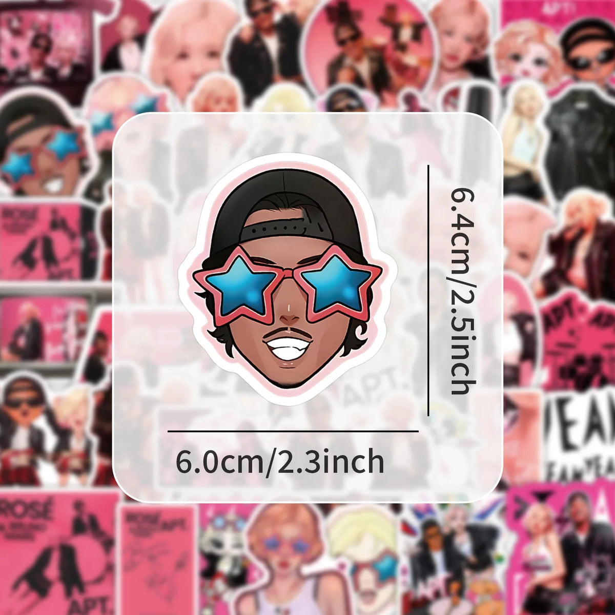 10/30/50PCS APT. Stickers ROSÉ Bruno Mars Sticker Song Graffiti DIY Scrapbook Luggage Laptop Guitar Car Bike Decals Fans Gift - SS69