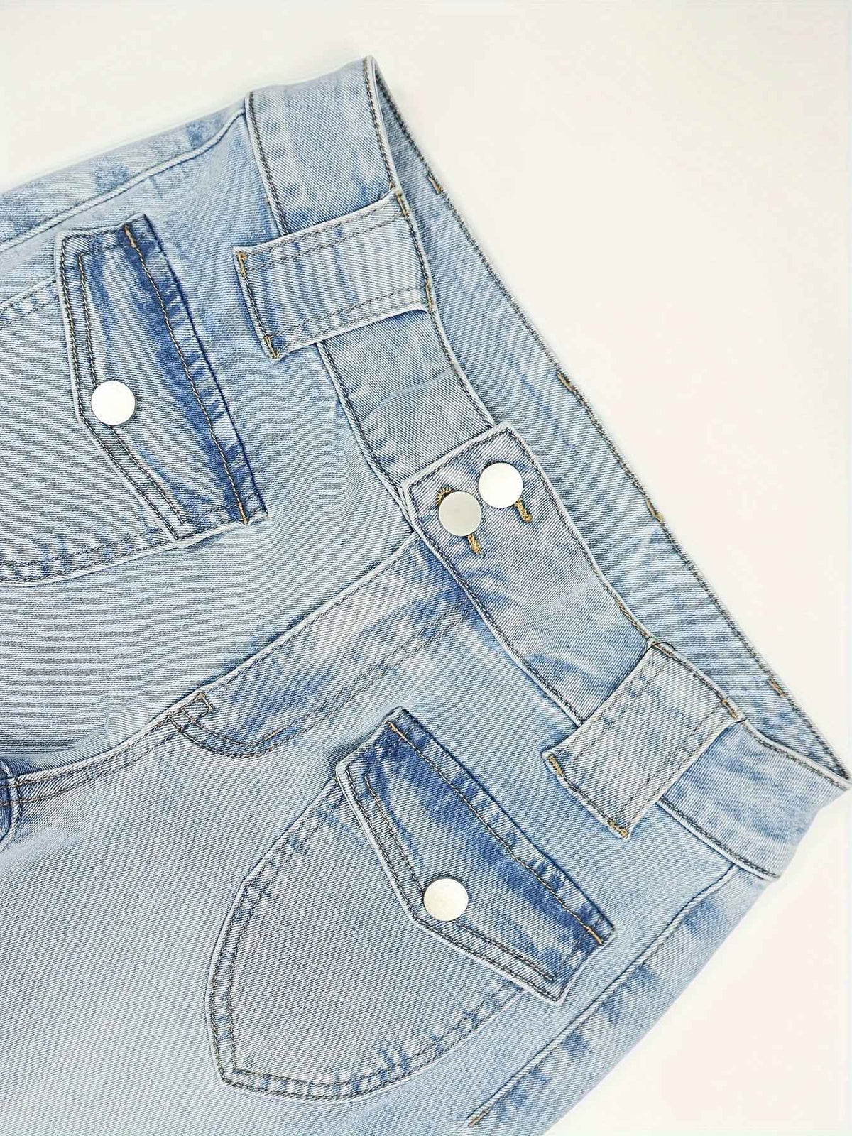 Women's Vintage Y2K Low-Rise Slim-Fit Flared Bell-Bottom Jeans Pants - Full-Length -Sweeping Trousers with Internal Zipper Closure, Machine Washable Retro for Casual Streetwear (Spring Summer Fall)