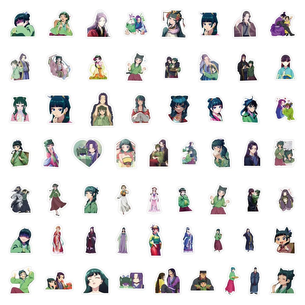 10/60PCS The Apothecary Diaries Cartoon Stickers Funny Animation Graffiti Decoration Kids Toys Laptop Phone Guitar Bike Decals - SS69