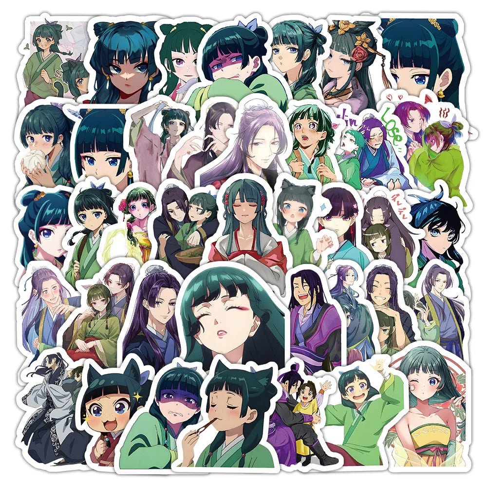 10/60PCS The Apothecary Diaries Cartoon Stickers Funny Animation Graffiti Decoration Kids Toys Laptop Phone Guitar Bike Decals - SS69