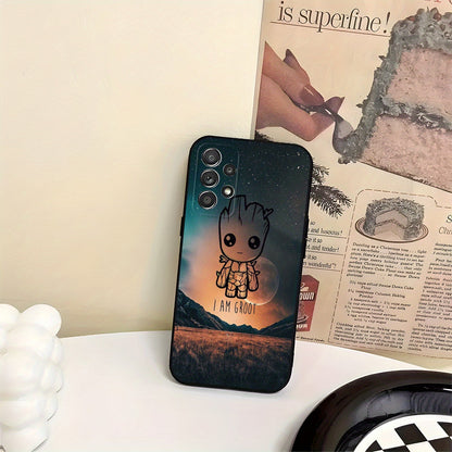 1pc, Marvel phone case Groot TPU protective case Designed for Various Samsung Galaxy Models, Offering Lens Protection And a Sturdy Cover. Gift for Occasions Like Easter Or Valentine's Day SS69