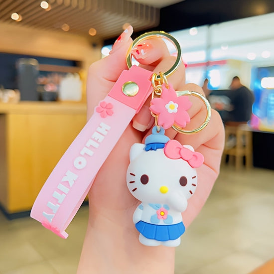 Genuine Sanrio Hello Kitty Resin Anime Doll Moon Keychain - Keychain & Keychain for Car Keys, Gifts for Bag Decorations, Daily Use, Collectibles, Fashion Accessories [] SS69
