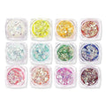 12 Colors Glitter Gel Makeup Glow in The Dark Body Glitter Gel UV Face Glitter for Women Festival Party Glitter Makeup Gel SS69