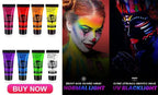 12 Colors Glitter Gel Makeup Glow in The Dark Body Glitter Gel UV Face Glitter for Women Festival Party Glitter Makeup Gel SS69