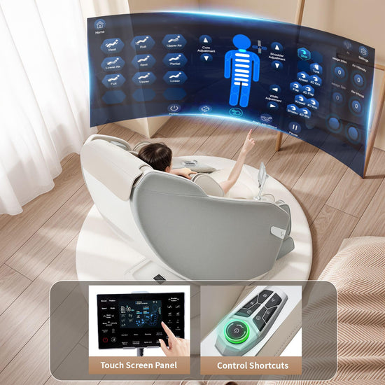 3D Massage Chair Full Body Zero Gravity Recliner - with Heated Heat, 12 Auto Massage Modes, Shiatsu Foot Massage, with 55